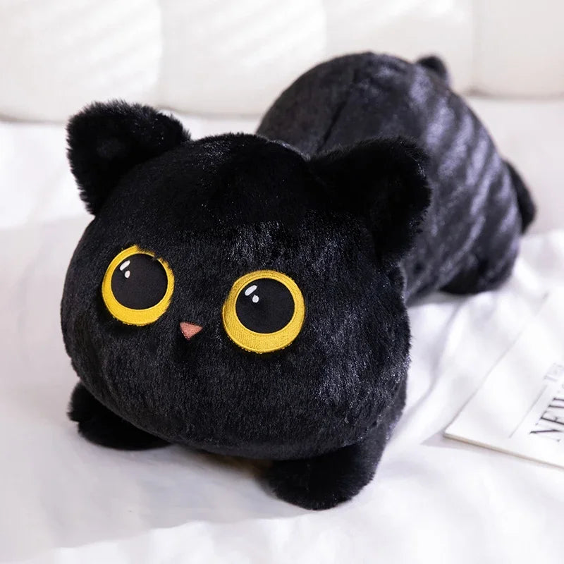 New Cute Cat Lying Doll Plush Sofa Pillow Kawaii Cartoon Animal Gift Stuffed Toy Office Home Sleep Decor Valentine's Day