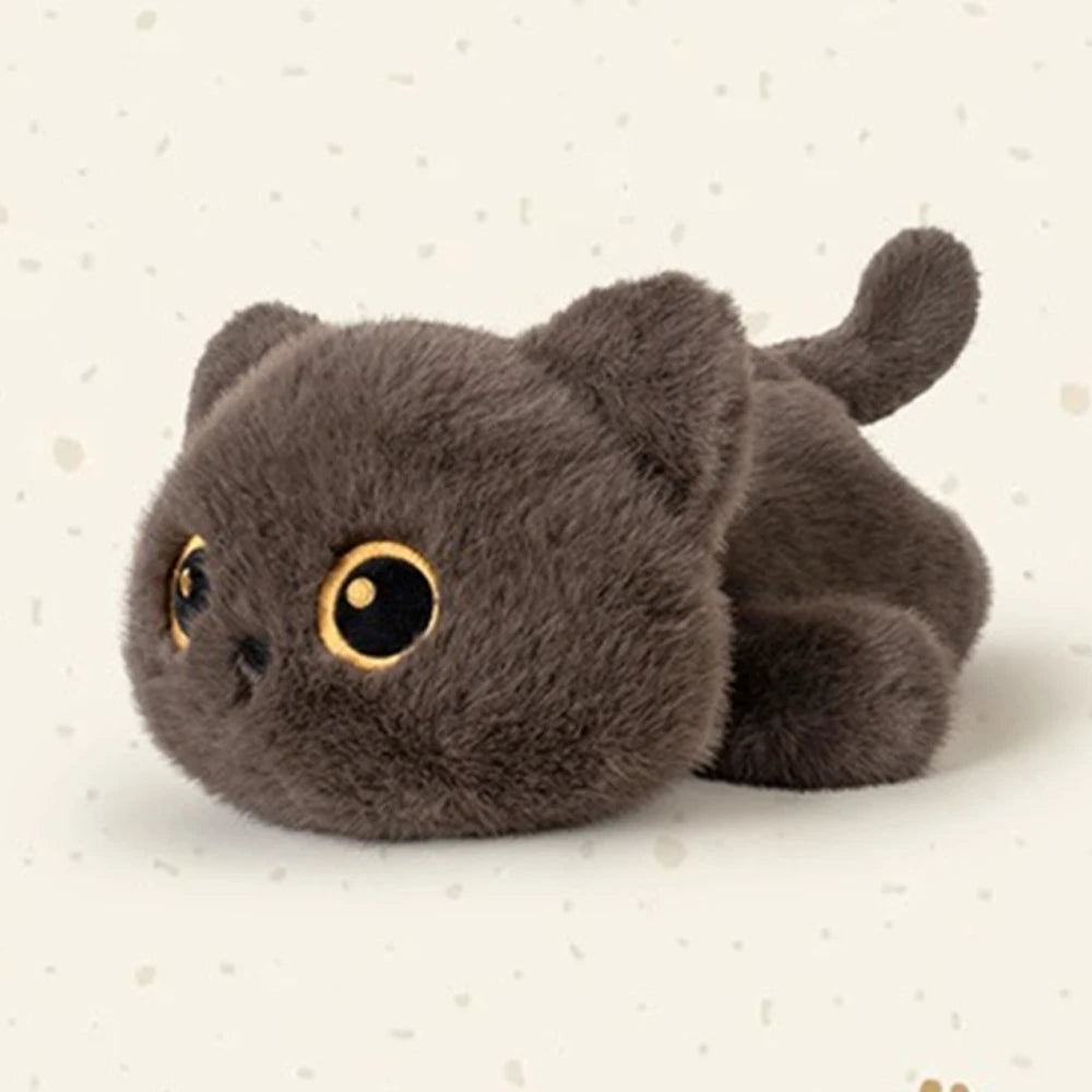 25cm Black Cat Siamese Kitten Plush Toys Cartoon Lifelike Kitten Dolls Animal Artificial Touch Doll Kids Girls Birthday Gifts