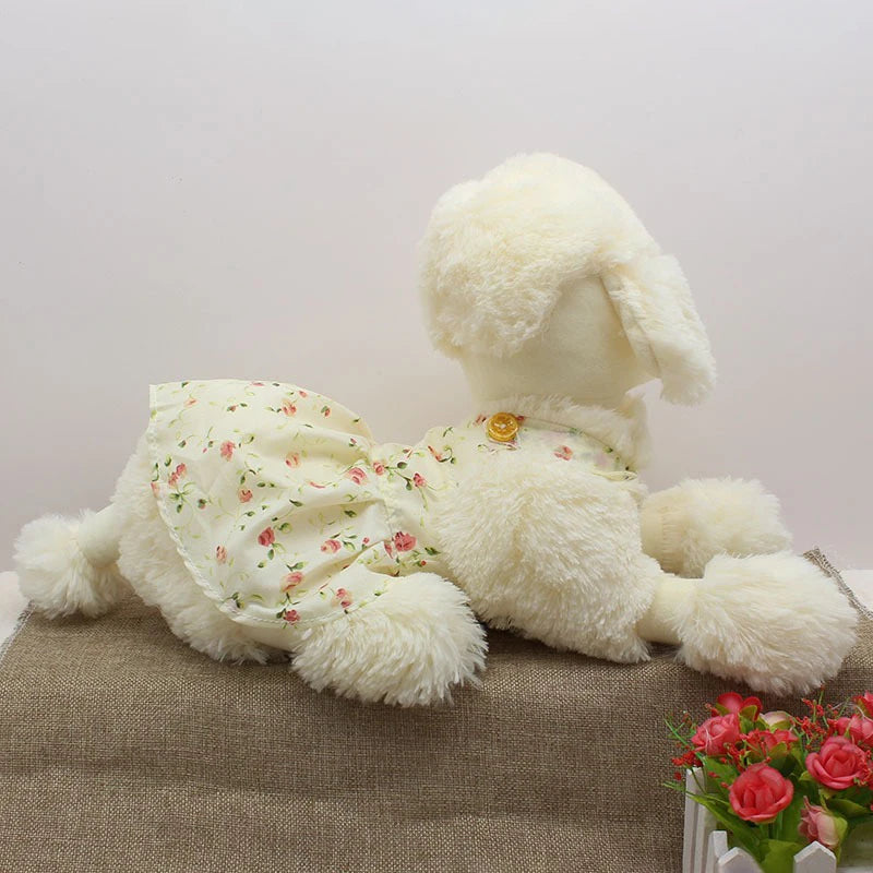 Plush Cute Poodle Toy Doll Interactive Accompanying Dog Toys Doll Simulation Puppy Stuff Fidget Toy Birthday Gift Pet Supplies