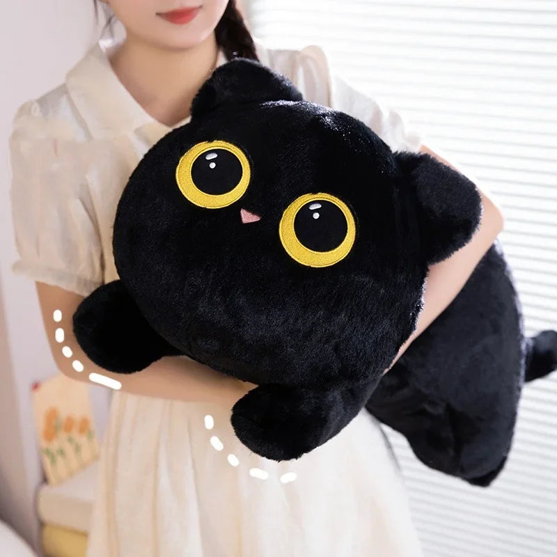 New Cute Cat Lying Doll Plush Sofa Pillow Kawaii Cartoon Animal Gift Stuffed Toy Office Home Sleep Decor Valentine's Day