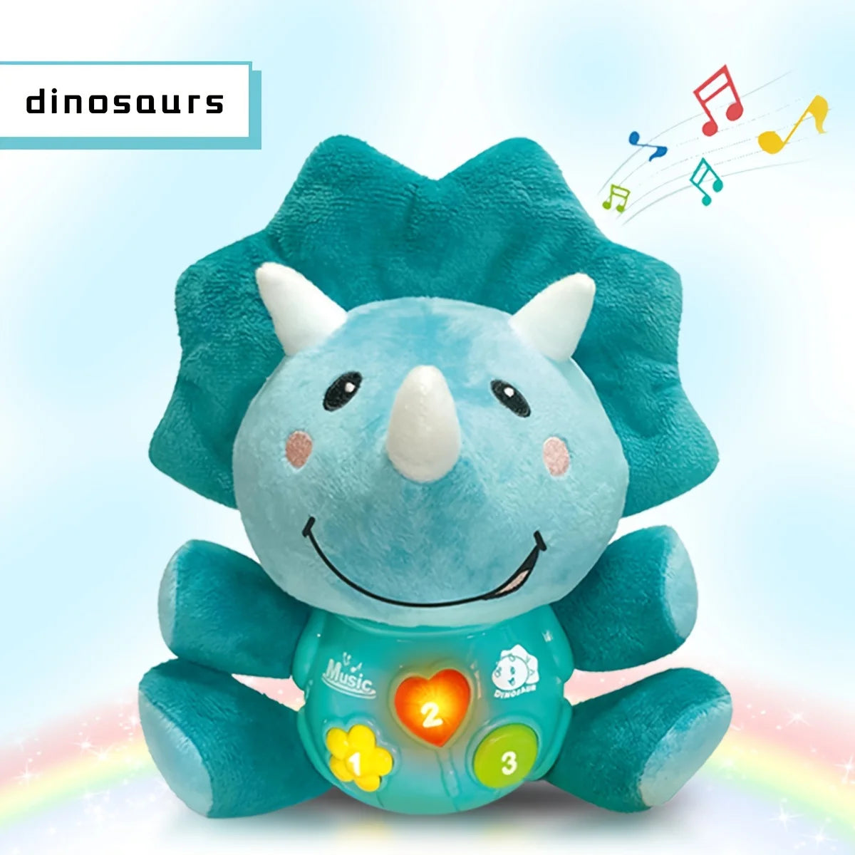 Plush Musical Toy, Educational Sensory Doll Light Up Musical Toy, Christmas Birthday Gifts, Random Accessories Color