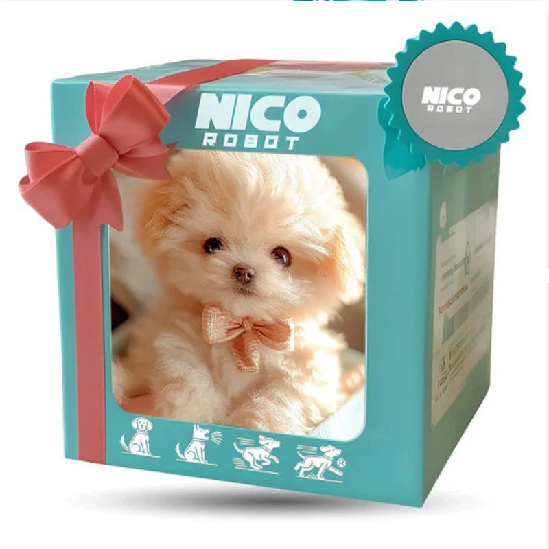 New Cute Plush Robot Puppy Interactive Walking Simulated Puppy Barking Tail Wagging Puppy Plush Toy Chilren(Without Battery)