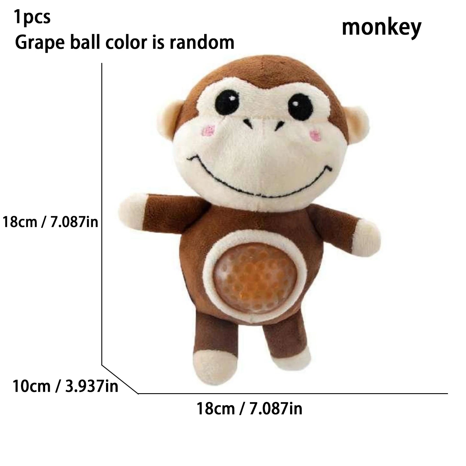 Plush Doll Pinch Fun Toy Creative Unique Stress Relieving Toy Pinch Ball Small Monster Gift