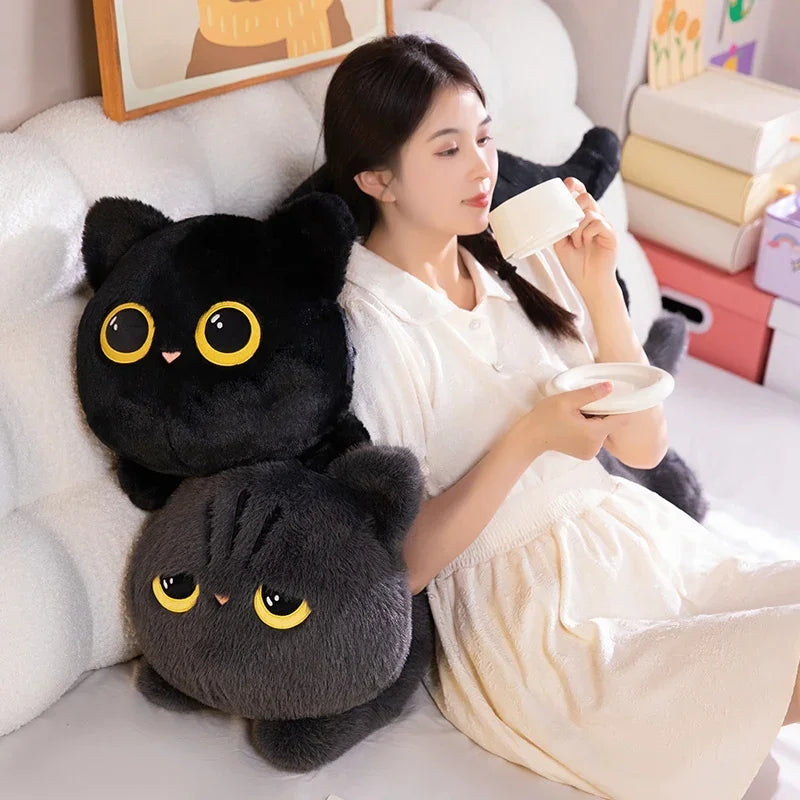 New Cute Cat Lying Doll Plush Sofa Pillow Kawaii Cartoon Animal Gift Stuffed Toy Office Home Sleep Decor Valentine's Day